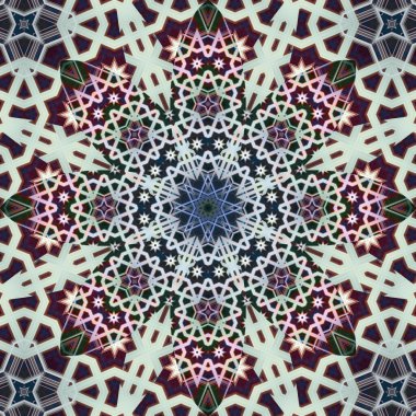 Kusursuz kare desenli. Sanat eseri. Kaleydoskop