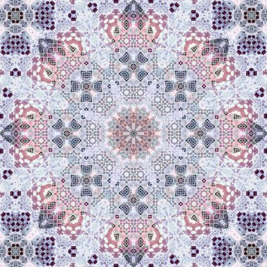 Kusursuz kare desenli. Sanat eseri. Kaleydoskop