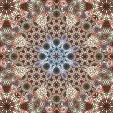 Kusursuz kare desenli. Sanat eseri. Kaleydoskop