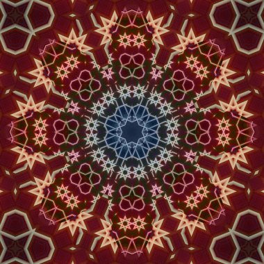 Kusursuz kare desenli. Sanat eseri. Kaleydoskop