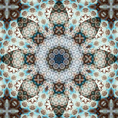 Kusursuz kare desenli. Sanat eseri. Kaleydoskop