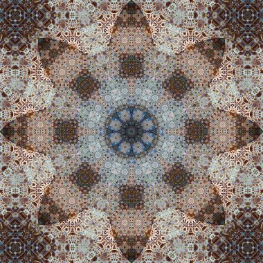 Kusursuz kare desenli. Sanat eseri. Kaleydoskop