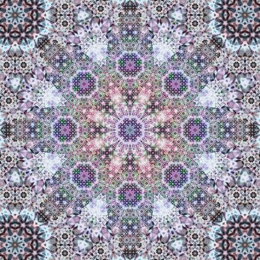 Kusursuz kare desenli. Sanat eseri. Kaleydoskop