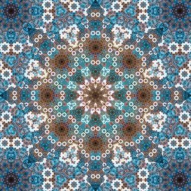 Kusursuz kare desenli. Sanat eseri. Kaleydoskop