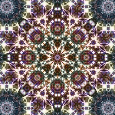 Kusursuz kare desenli. Sanat eseri. Kaleydoskop