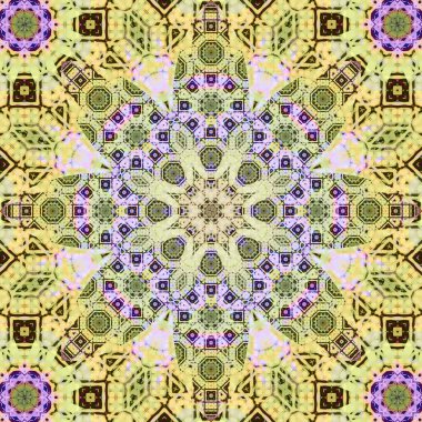 Kusursuz kare desenli. Sanat eseri. Kaleydoskop