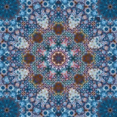 Kusursuz kare desenli. Sanat eseri. Kaleydoskop