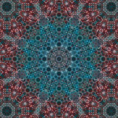 Kusursuz kare desenli. Sanat eseri. Kaleydoskop