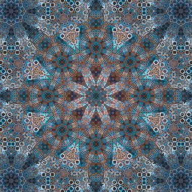 Kusursuz kare desenli. Sanat eseri. Kaleydoskop