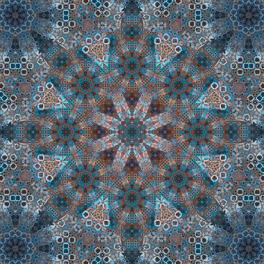 Kusursuz kare desenli. Sanat eseri. Kaleydoskop