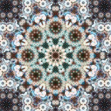 Kusursuz kare desenli. Sanat eseri. Kaleydoskop