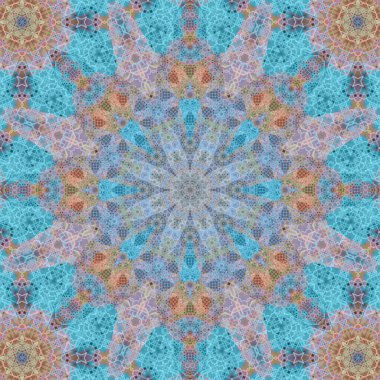 Kusursuz kare desenli. Sanat eseri. Kaleydoskop