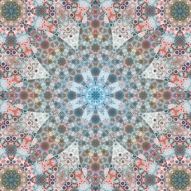 Kusursuz kare desenli. Sanat eseri. Kaleydoskop