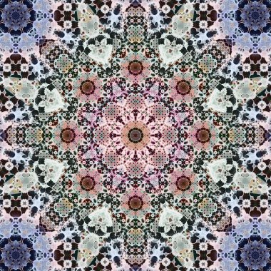 Kusursuz kare desenli. Sanat eseri. Kaleydoskop