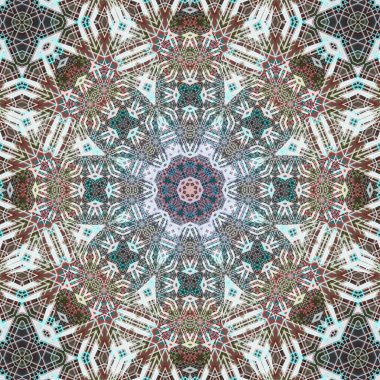 Kusursuz kare desenli. Sanat eseri. Kaleydoskop