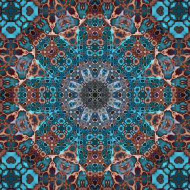 Kusursuz kare desenli. Sanat eseri. Kaleydoskop