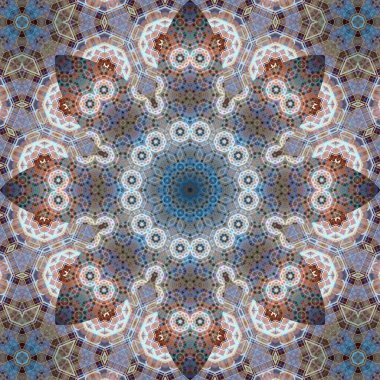 Kusursuz kare desenli. Sanat eseri. Kaleydoskop