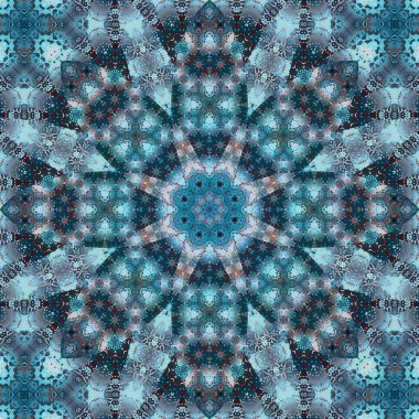 Kusursuz kare desenli. Sanat eseri. Kaleydoskop