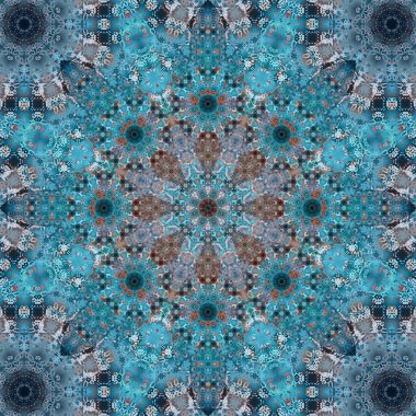 Kusursuz kare desenli. Sanat eseri. Kaleydoskop