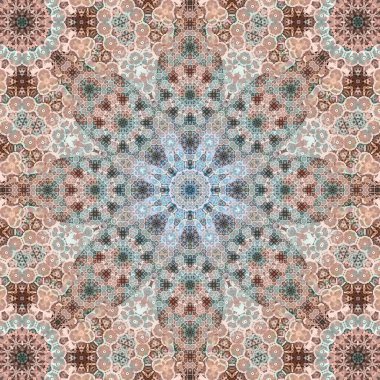 Kusursuz kare desenli. Sanat eseri. Kaleydoskop