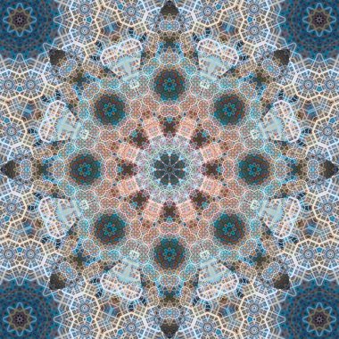 Kusursuz kare desenli. Sanat eseri. Kaleydoskop