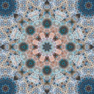 Kusursuz kare desenli. Sanat eseri. Kaleydoskop