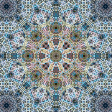 Kusursuz kare desenli. Sanat eseri. Kaleydoskop