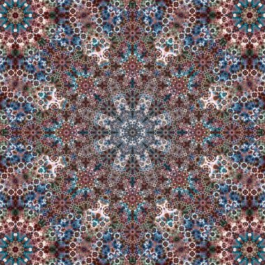 Kusursuz kare desenli. Sanat eseri. Kaleydoskop