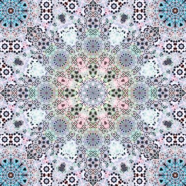 Kusursuz kare desenli. Sanat eseri. Kaleydoskop