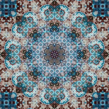 Kusursuz kare desenli. Sanat eseri. Kaleydoskop