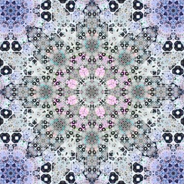 Kusursuz kare desenli. Sanat eseri. Kaleydoskop