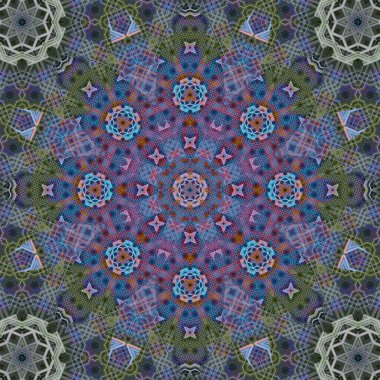 Kusursuz kare desenli. Sanat eseri. Kaleydoskop