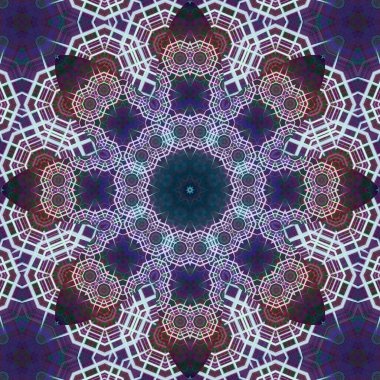 Kusursuz kare desenli. Sanat eseri. Kaleydoskop