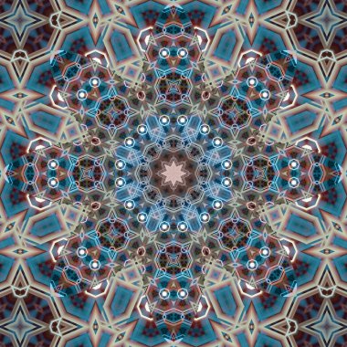 Kusursuz kare desenli. Sanat eseri. Kaleydoskop