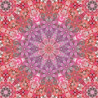 Kusursuz kare desenli. Sanat eseri. Kaleydoskop