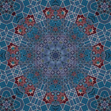 Kusursuz kare desenli. Sanat eseri. Kaleydoskop