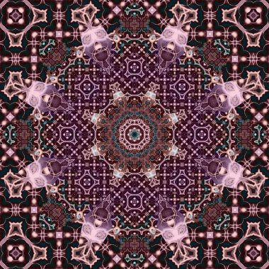 Kusursuz kare desenli. Sanat eseri. Kaleydoskop