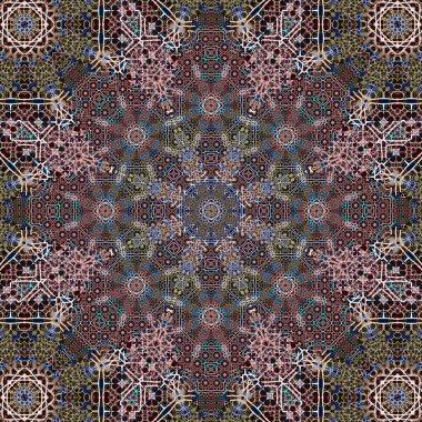 Kusursuz kare desenli. Sanat eseri. Kaleydoskop