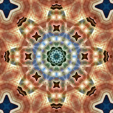 Kusursuz kare desenli. Sanat eseri. Kaleydoskop