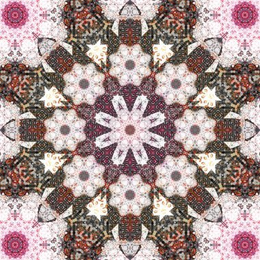 Kusursuz kare desenli. Sanat eseri. Kaleydoskop