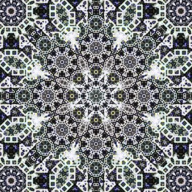 Kusursuz kare desenli. Sanat eseri. Kaleydoskop