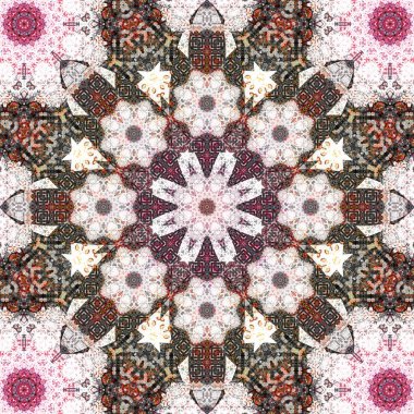 Kusursuz kare desenli. Sanat eseri. Kaleydoskop