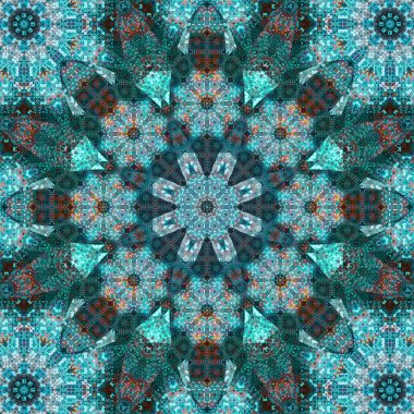 Kusursuz kare desenli. Sanat eseri. Kaleydoskop