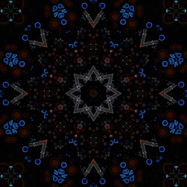 Kusursuz kare desenli. Sanat eseri. Kaleydoskop