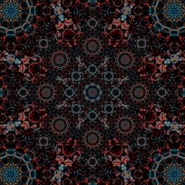 Kusursuz kare desenli. Sanat eseri. Kaleydoskop