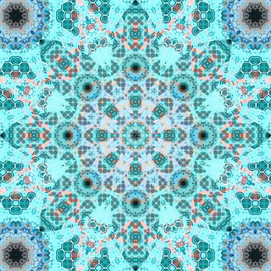 Kusursuz kare desenli. Sanat eseri. Kaleydoskop