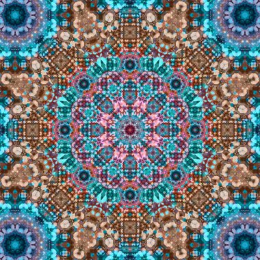 Kusursuz kare desenli. Sanat eseri. Kaleydoskop