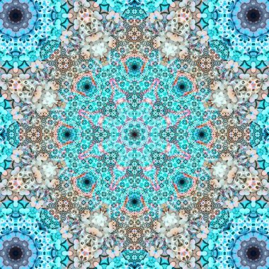 Kusursuz kare desenli. Sanat eseri. Kaleydoskop