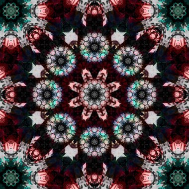 Kusursuz kare desenli. Sanat eseri. Kaleydoskop