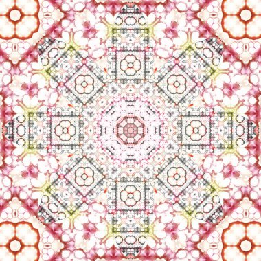 Kusursuz kare desenli. Sanat eseri. Kaleydoskop